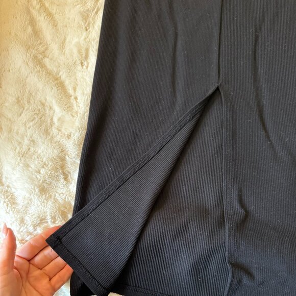 SYM by See You Monday Black Midi Bodycon Dress Size M - Picture 5 of 8